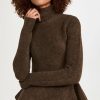 Turtle & Mock Necks * | Cheap Proenza Schouler Midweight Wool Turtleneck Sweater Dark Taupe