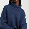 Turtle & Mock Necks * | Best Reviews Of Sablyn Scarlett Cashmere Sweater Poseidon