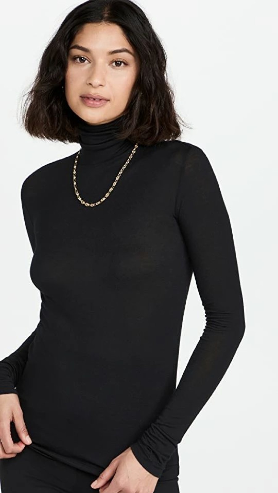 Turtle & Mock Necks * | Deals Alala Washable Cashmere Turtleneck Black