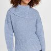 Turtle & Mock Necks * | Brand New Brochu Walker Elian Pullover Lucia Blue Melange