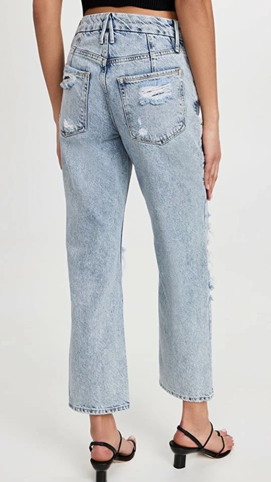 Distressed Jeans * | Flash Sale Good American Good Heritage Jeans Indigo160